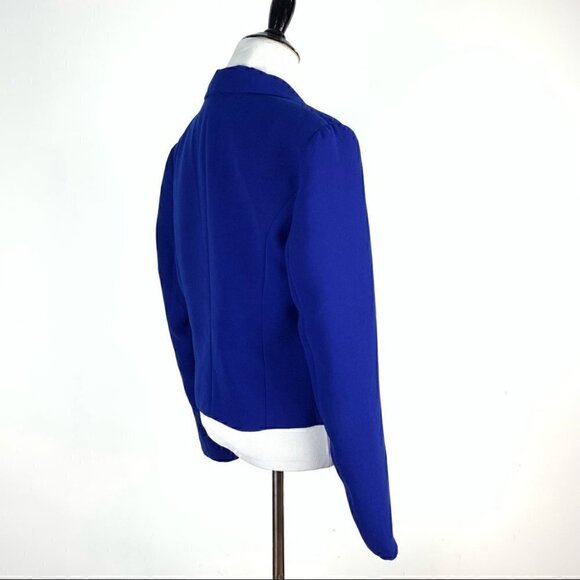 INC International concepts blazer size M blue shawl collar tuxedo career jacket - Picture 3 of 8